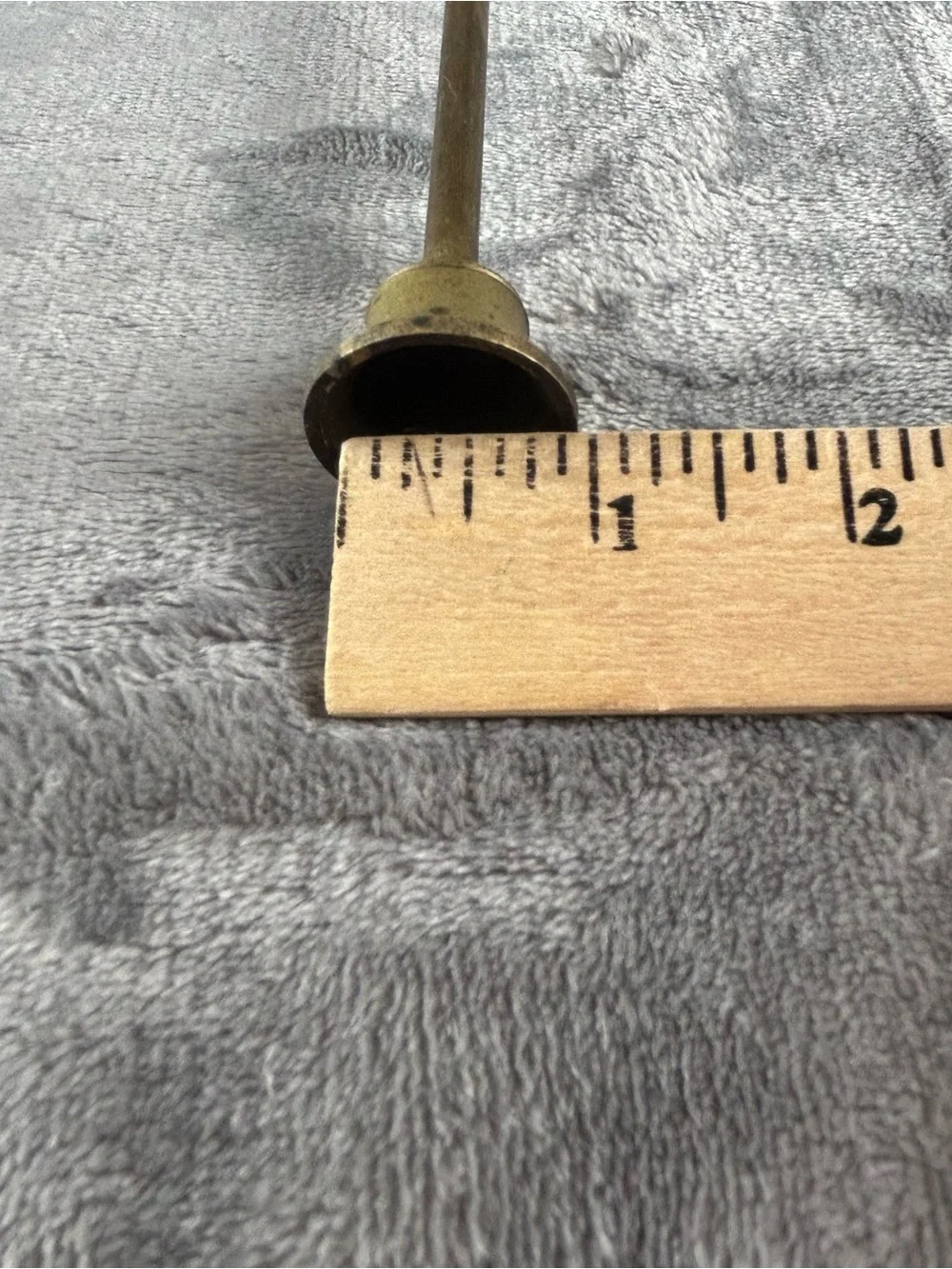 VTG Solid Brass Taper Candlestick Holders Set of 3 Graduated Gold‎ Patina Taiwan